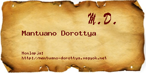 Mantuano Dorottya névjegykártya