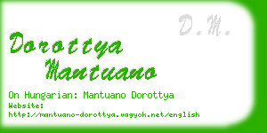 dorottya mantuano business card